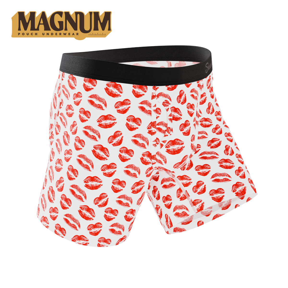 The Pucker Up | Lipstick Kiss Ball Hammock® Magnum Big Pouch Underwear - Shinesty