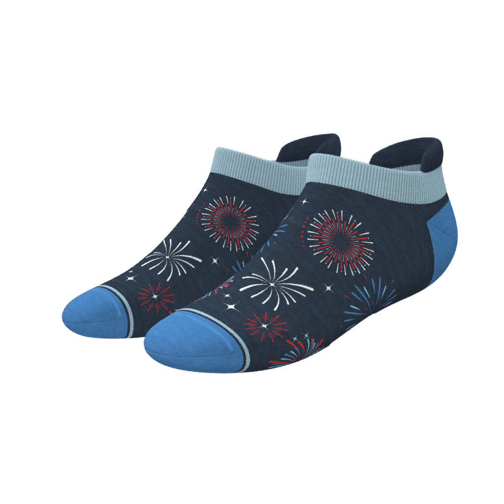 The Pyrotecnips | Naughty Fireworks Heel Hammock™ Ankle Socks - Shinesty