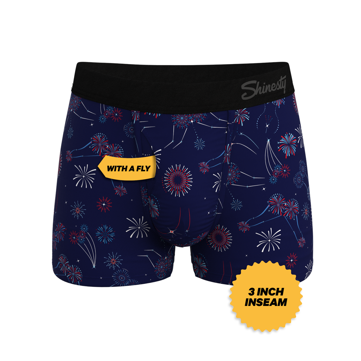 The Pyrotecnips | Naughty Fireworks Ball Hammock® Pouch Trunks Underwear - Shinesty