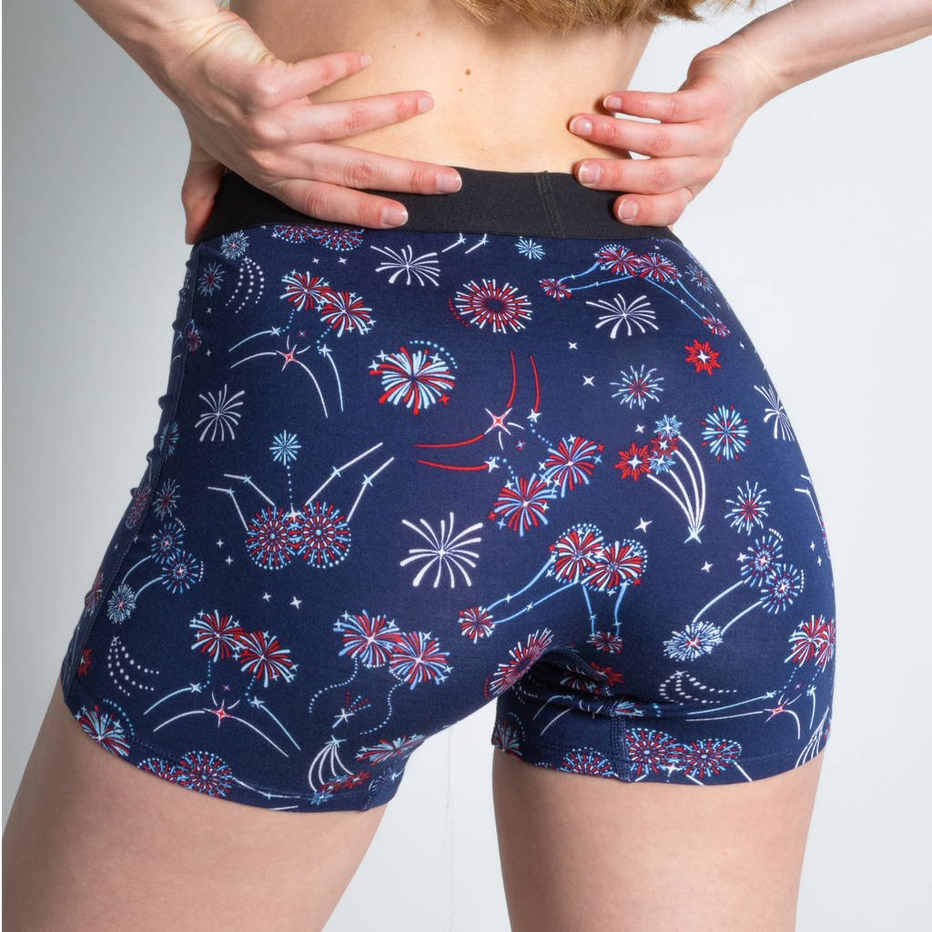 The Pyrotecnips | Naughty Fireworks Women’s Boxers - Shinesty
