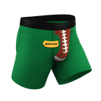 The Quarterback Sack | Football Ball Hammock® Pouch Underwear With Fly - Shinesty