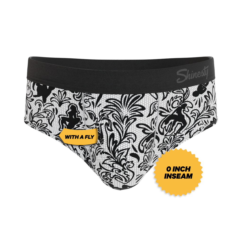 The Racy & Lacy | Provocative Lace Print Ball Hammock® Pouch Underwear Briefs - Shinesty