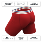 The Ready or Not | Bright Red Retro Ball Hammock® Boxer - Long Leg - Shinesty