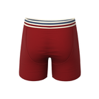 The Ready or Not | Bright Red Retro Ball Hammock® Pouch Underwear With Fly - Shinesty