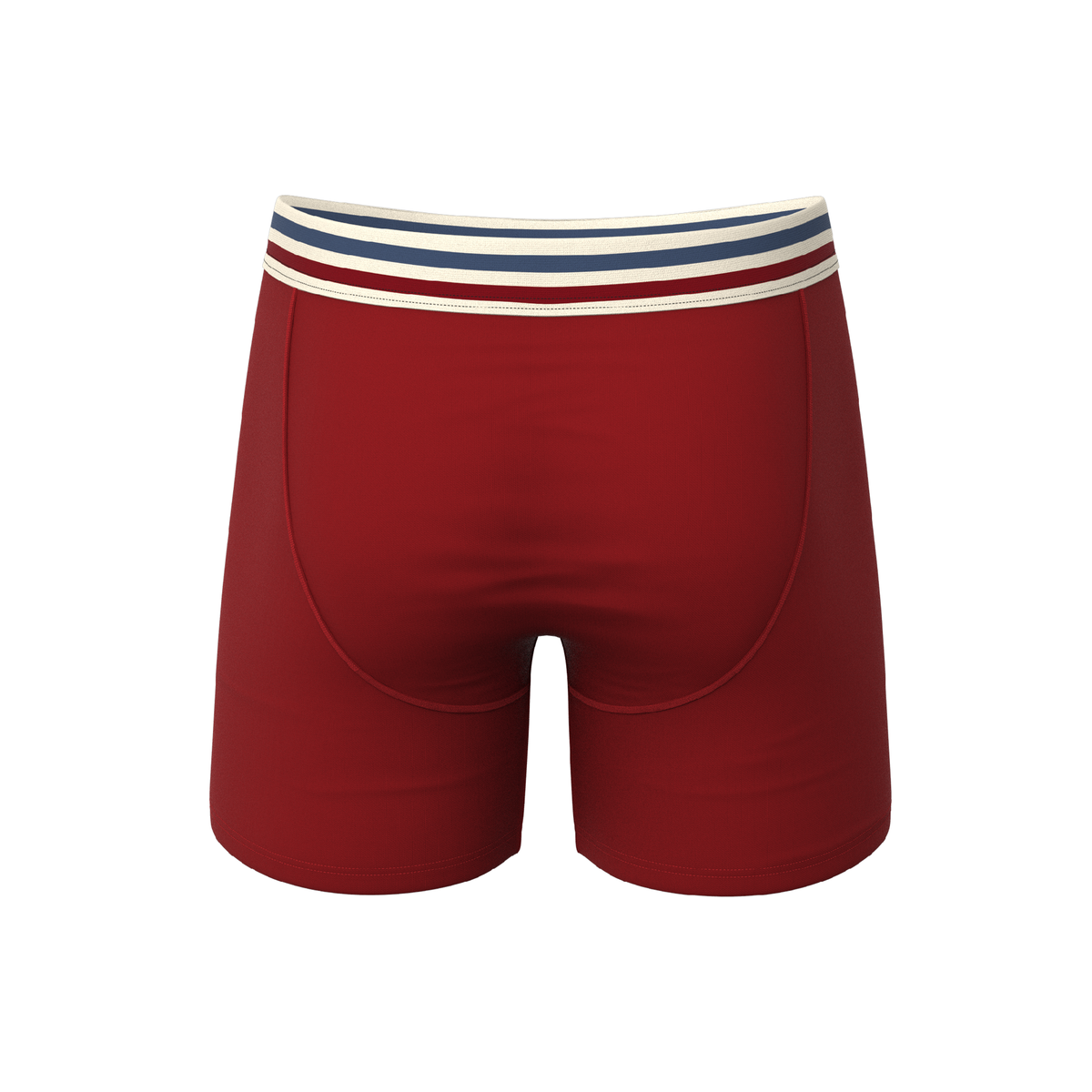 The Ready or Not | Bright Red Retro Ball Hammock® Pouch Underwear With Fly - Shinesty