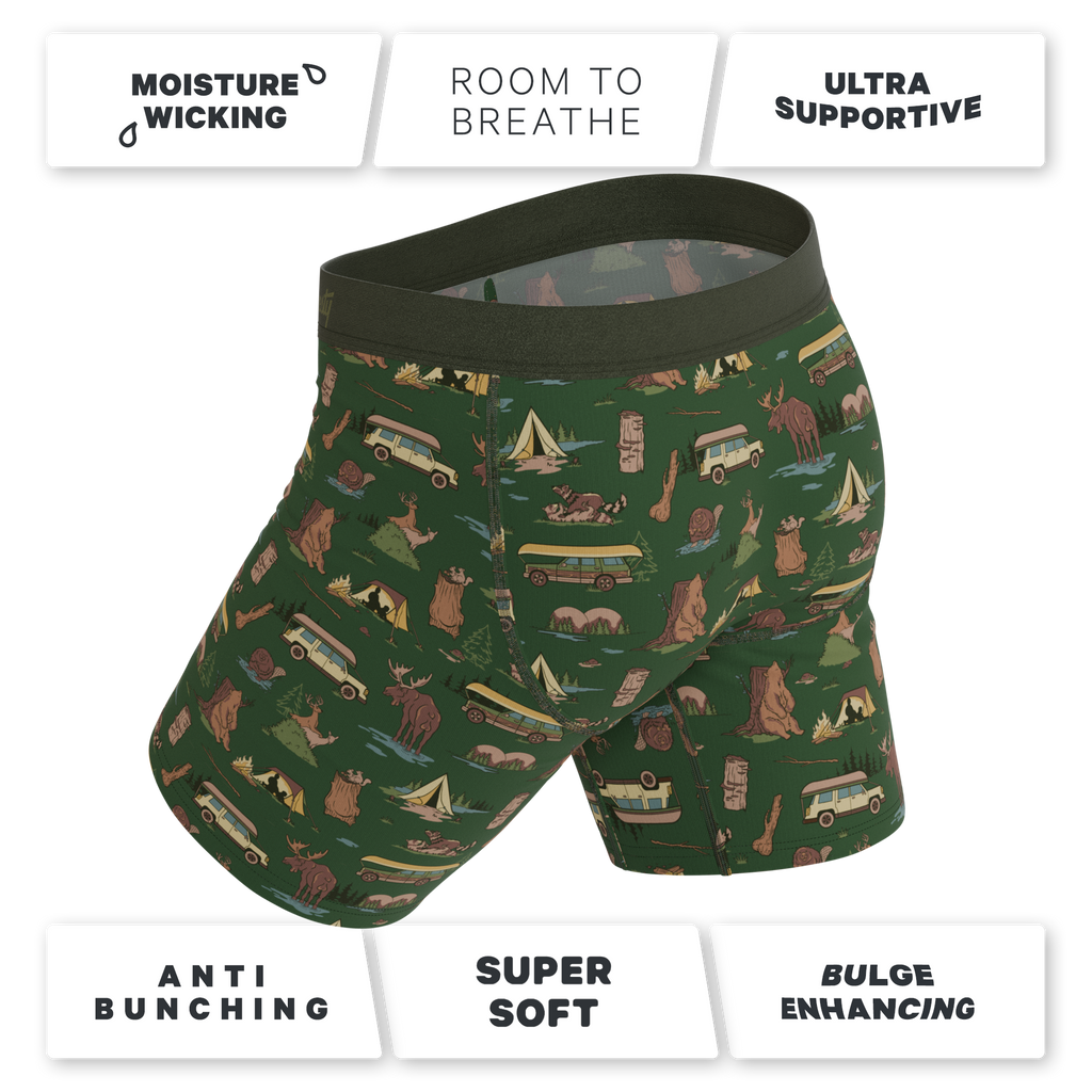 The Really Happy Camper | Camping Ball Hammock® Boxer - Long Leg - Shinesty