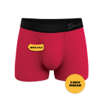 The Red Velvet | Dark Red Ball Hammock® Pouch Trunks Underwear - Shinesty