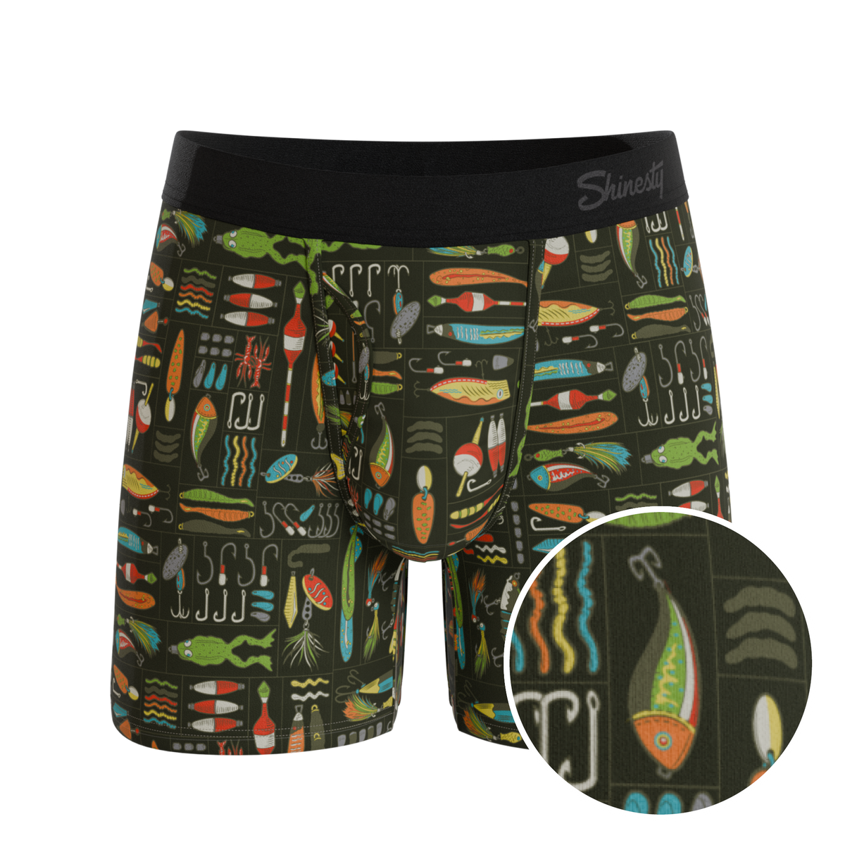 The Reel Nice | Bait Box Ball Hammock® Pouch Underwear With Fly - Shinesty