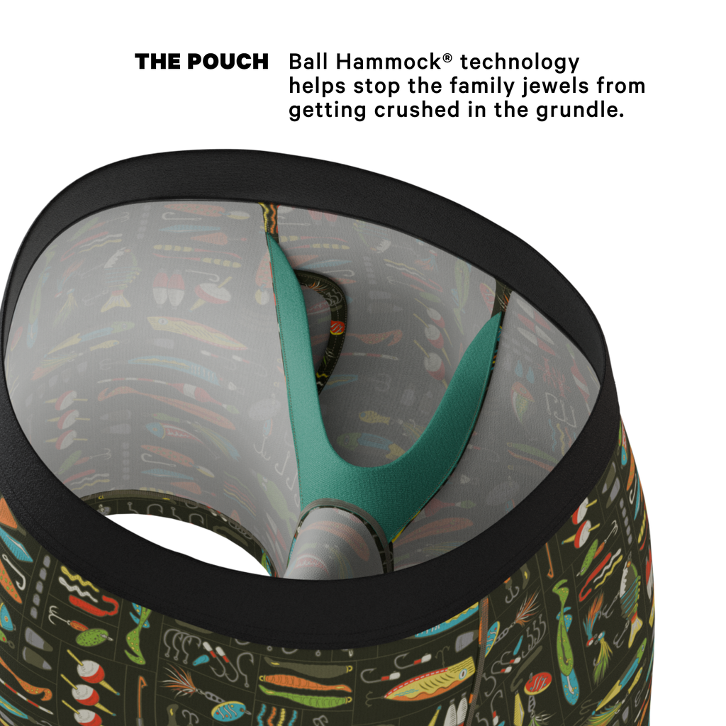The Reel Nice | Bait Box Ball Hammock® Pouch Underwear With Fly - Shinesty
