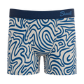 The Rio Grande | Abstract Navy Line Youth Boxer Briefs - Shinesty