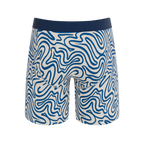 The Rio Grande | Abstract Navy Line Ball Hammock® Boxer - Long Leg - Shinesty