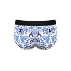 The Risqué Rorschach  | Blue Willow Ball Hammock® Pouch Underwear Briefs - Shinesty