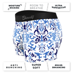 The Risqué Rorschach  | Blue Willow Ball Hammock® Pouch Trunks Underwear - Shinesty