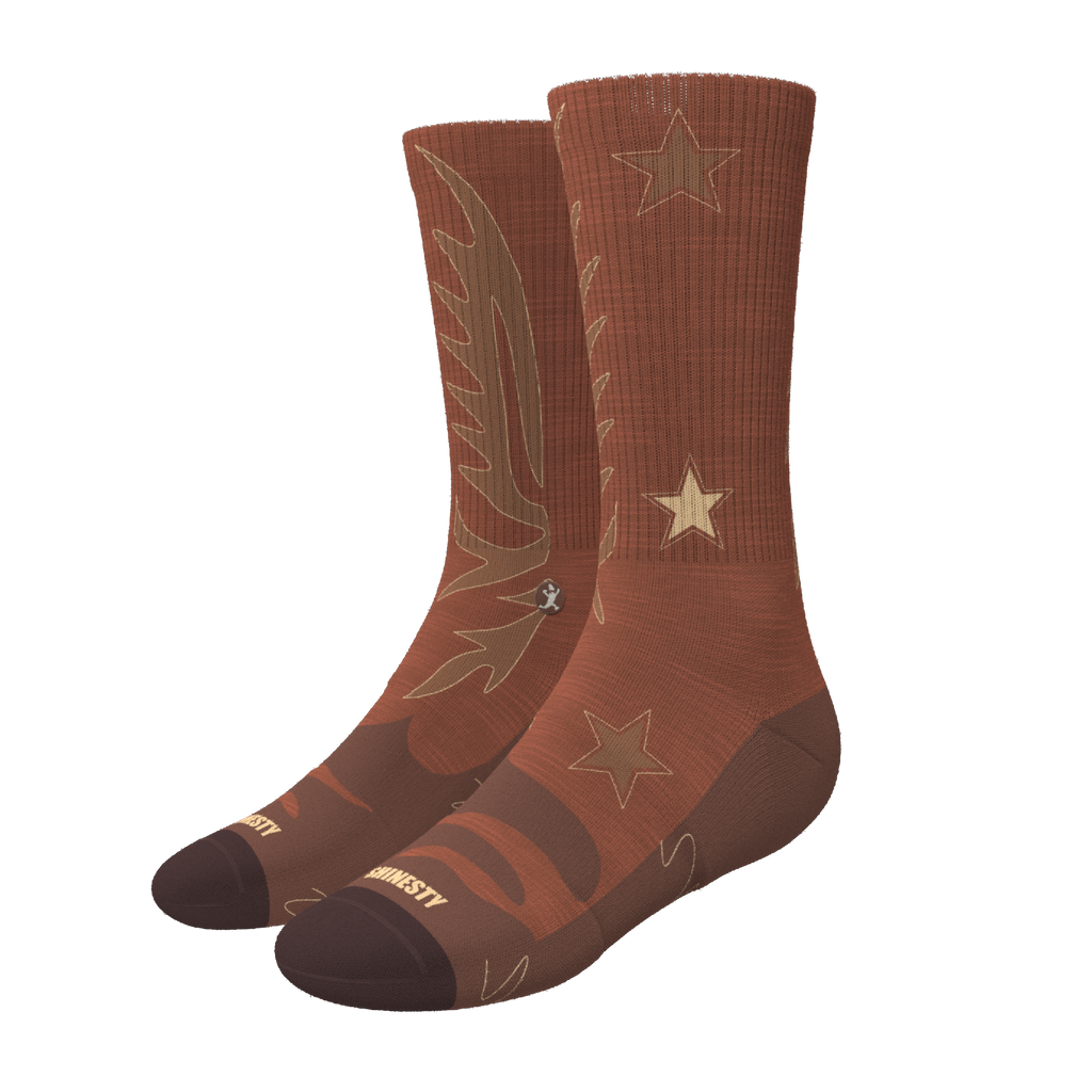 The Rodeo | Western Heel Hammock™ Crew Socks - Shinesty