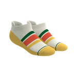 The Roller Rink | Retro Stripes Heel Hammock™ Ankle Socks - Shinesty