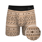 The Dude Abides | Aztec Sweater Ball Hammock® Pouch Underwear With Fly - Shinesty