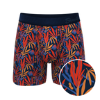The San Diego Sunrise | Tropical Foliage Ball Hammock® Pouch Underwear With Fly - Shinesty