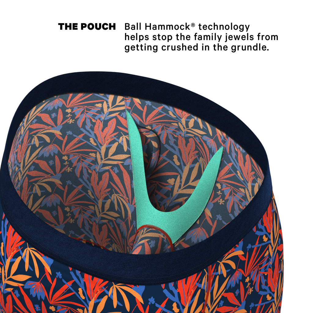 The San Diego Sunrise | Tropical Foliage Ball Hammock® Boxer - Long Leg - Shinesty