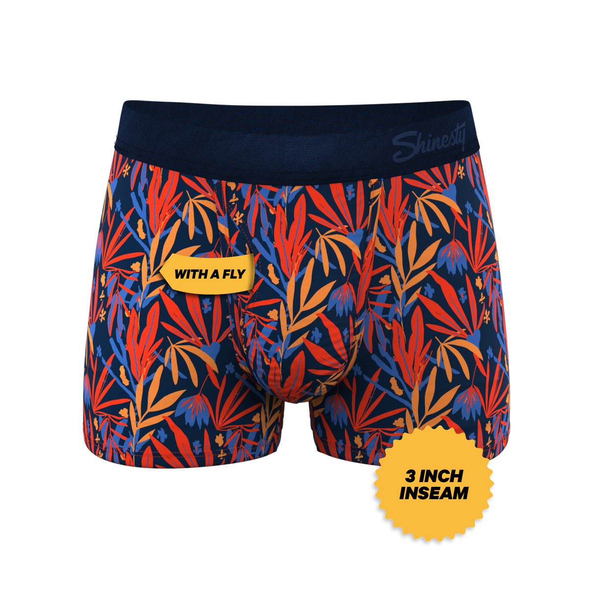The San Diego Sunrise | Tropical Foliage Ball Hammock® Pouch Trunks Underwear - Shinesty