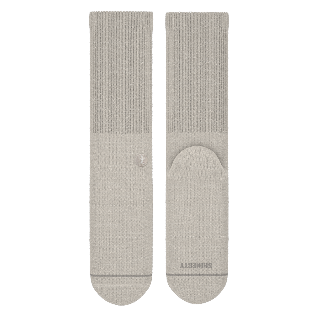 The Sandstorm | Plain Tan Heel Hammock™ Crew Socks - Shinesty