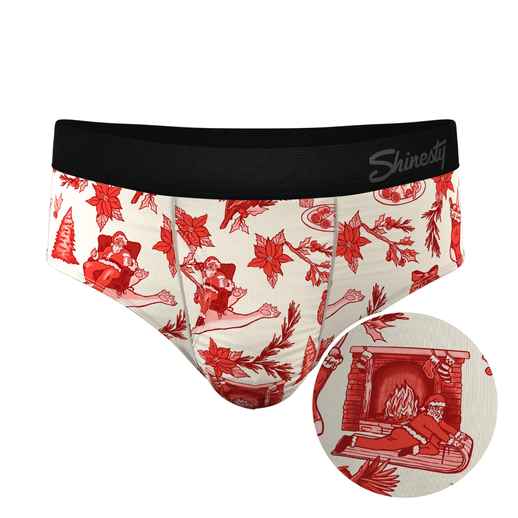 The Santa Slays | Christmas Toile Ball Hammock® Pouch Underwear Briefs - Shinesty