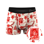 The Santa Slays | Christmas Toile Ball Hammock® Pouch Trunks Underwear - Shinesty