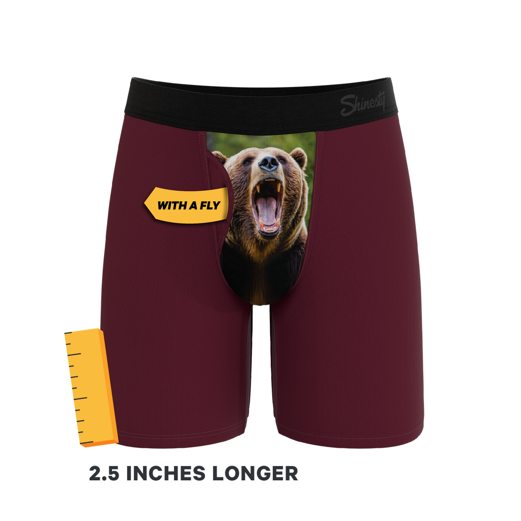 The Scare Bear | Grizzly Bear Ball Hammock® Boxer - Long Leg - Shinesty