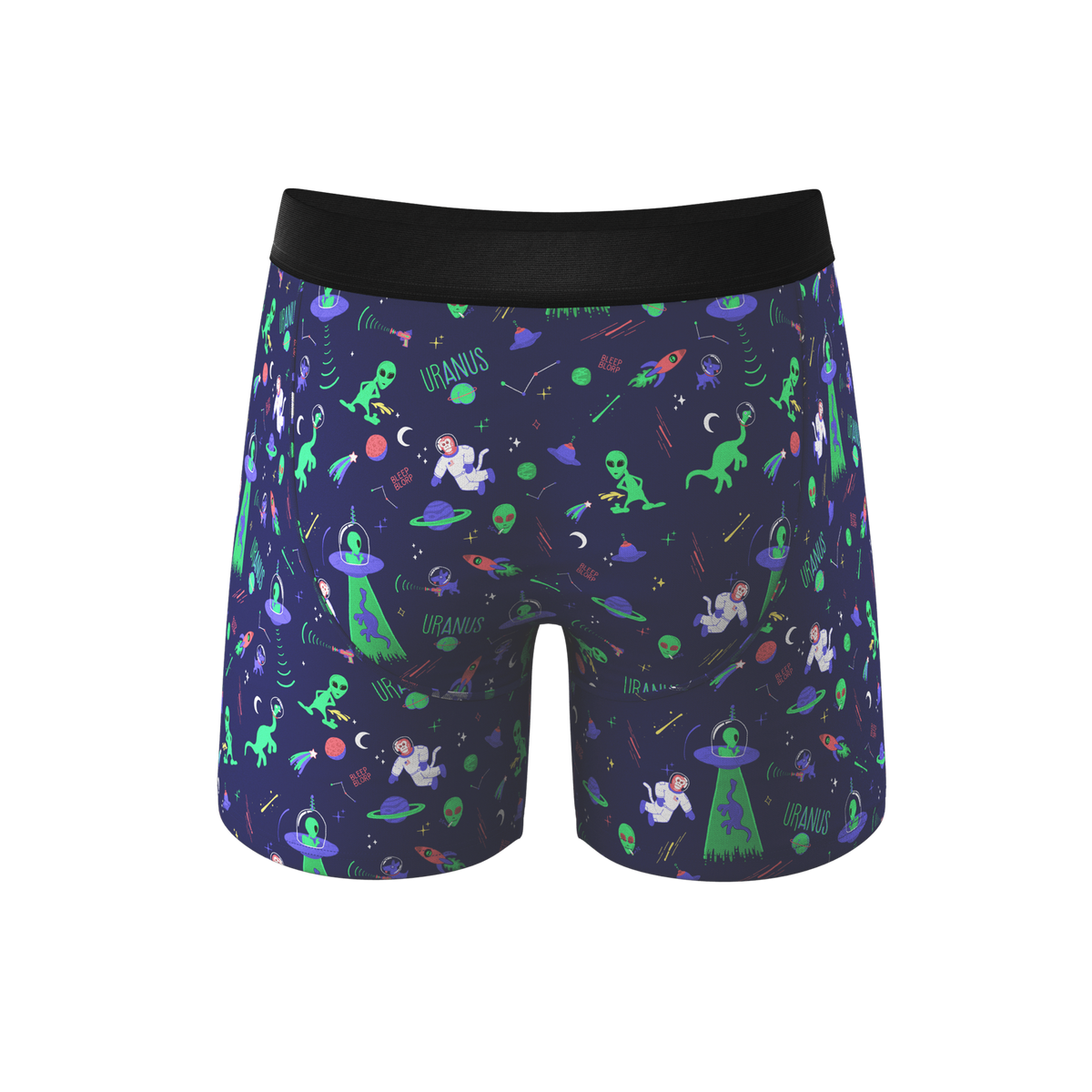 The Sensual Abduction | Alien Ball Hammock® Pouch Underwear With Fly - Shinesty