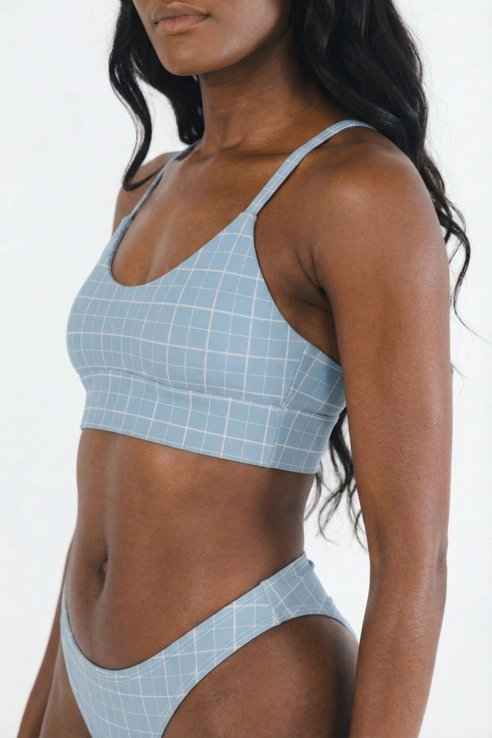 The Spick & Span | Window Pane Plaid Boob Hammock™ Scoop Bralette - Shinesty