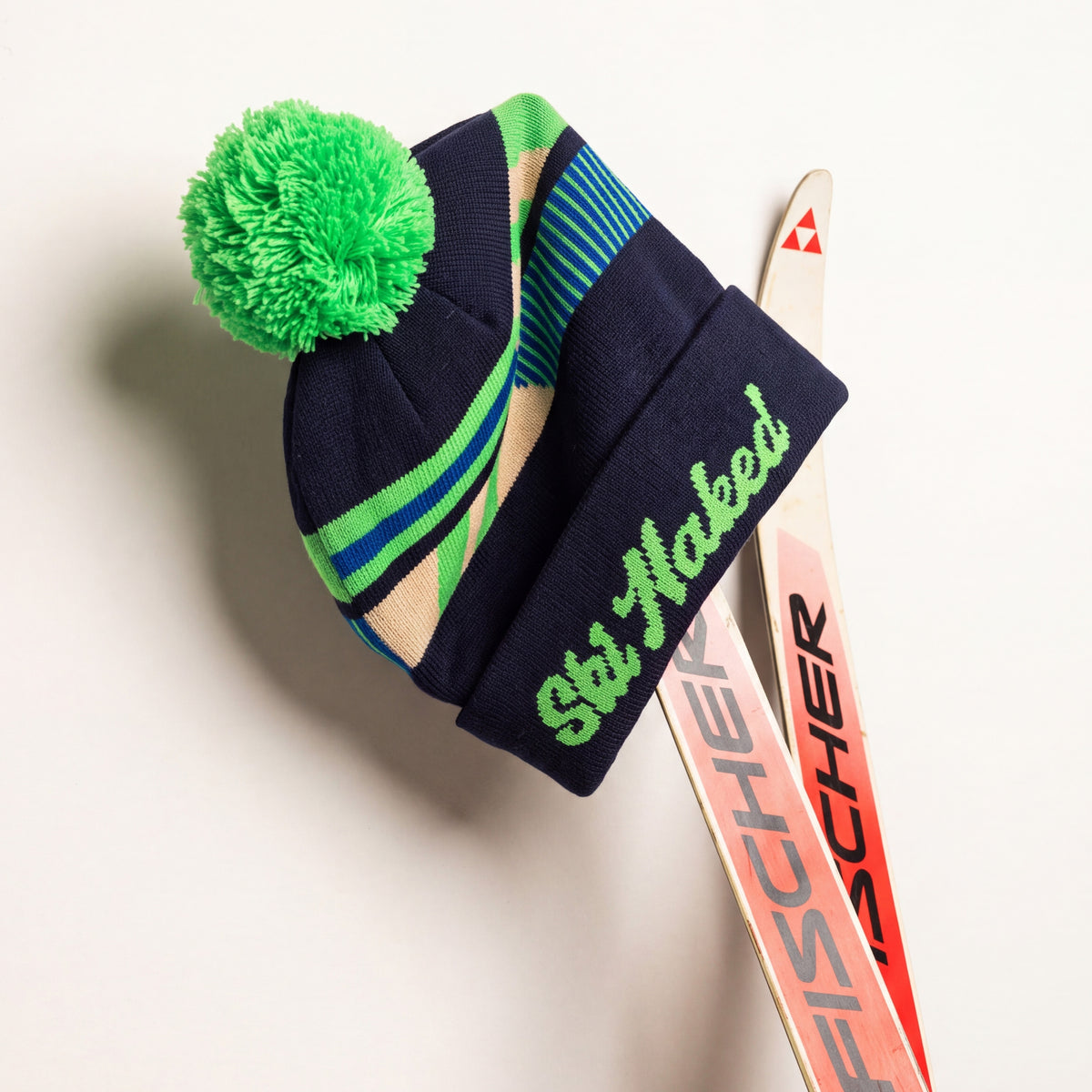 The Ski Naked | Neon Ski Ski Beanie - Shinesty