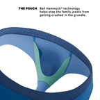 The Skydiver | Ocean Blue Ball Hammock® Pouch Underwear Briefs - Shinesty