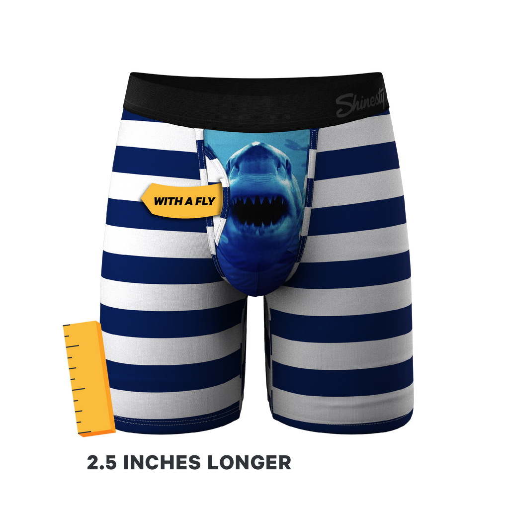 The Snack Attack | Shark Ball Hammock® Boxer - Long Leg - Shinesty
