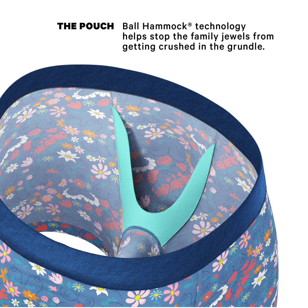 The Gardening Nips | Busty Floral Ball Hammock® Pouch Underwear - Shinesty