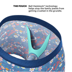 The Gardening Nips | Busty Floral Ball Hammock® Pouch Underwear - Shinesty