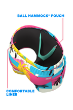 The SoCal Summer | Black and Pink Tropical Ball Hammock® Pouch 8" Swim Trunks - Shinesty