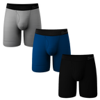 The Solid Dude | Long Leg Ball Hammock® Pouch Boxers With Fly 3 Pack - Shinesty