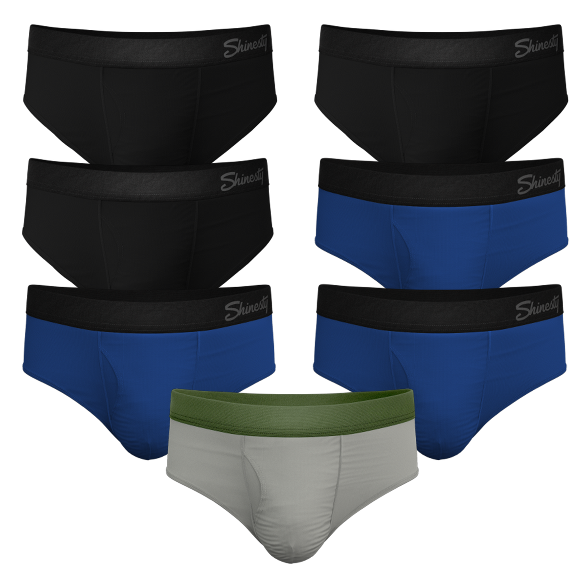 The 7 Solids | Ball Hammock® Pouch Briefs 7 Pack - Shinesty