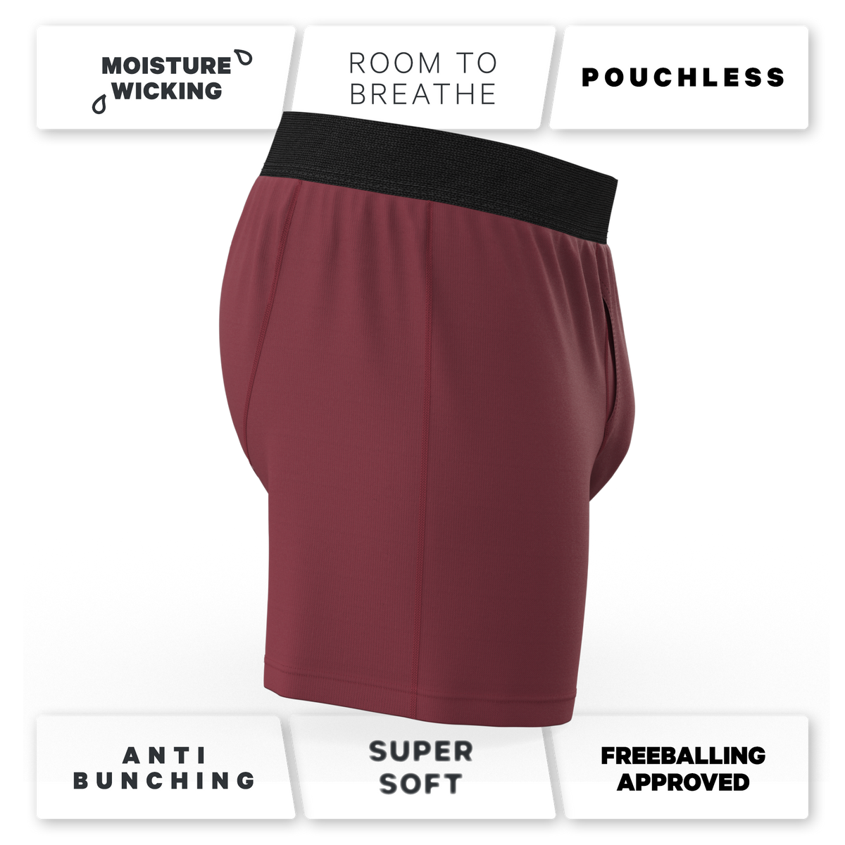 The Sommelier | Burgundy Boxers - Shinesty