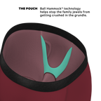 The Sommelier | Burgundy Ball Hammock® Boxer - Long Leg - Shinesty
