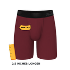The Sommelier | Burgundy Ball Hammock® Boxer - Long Leg - Shinesty