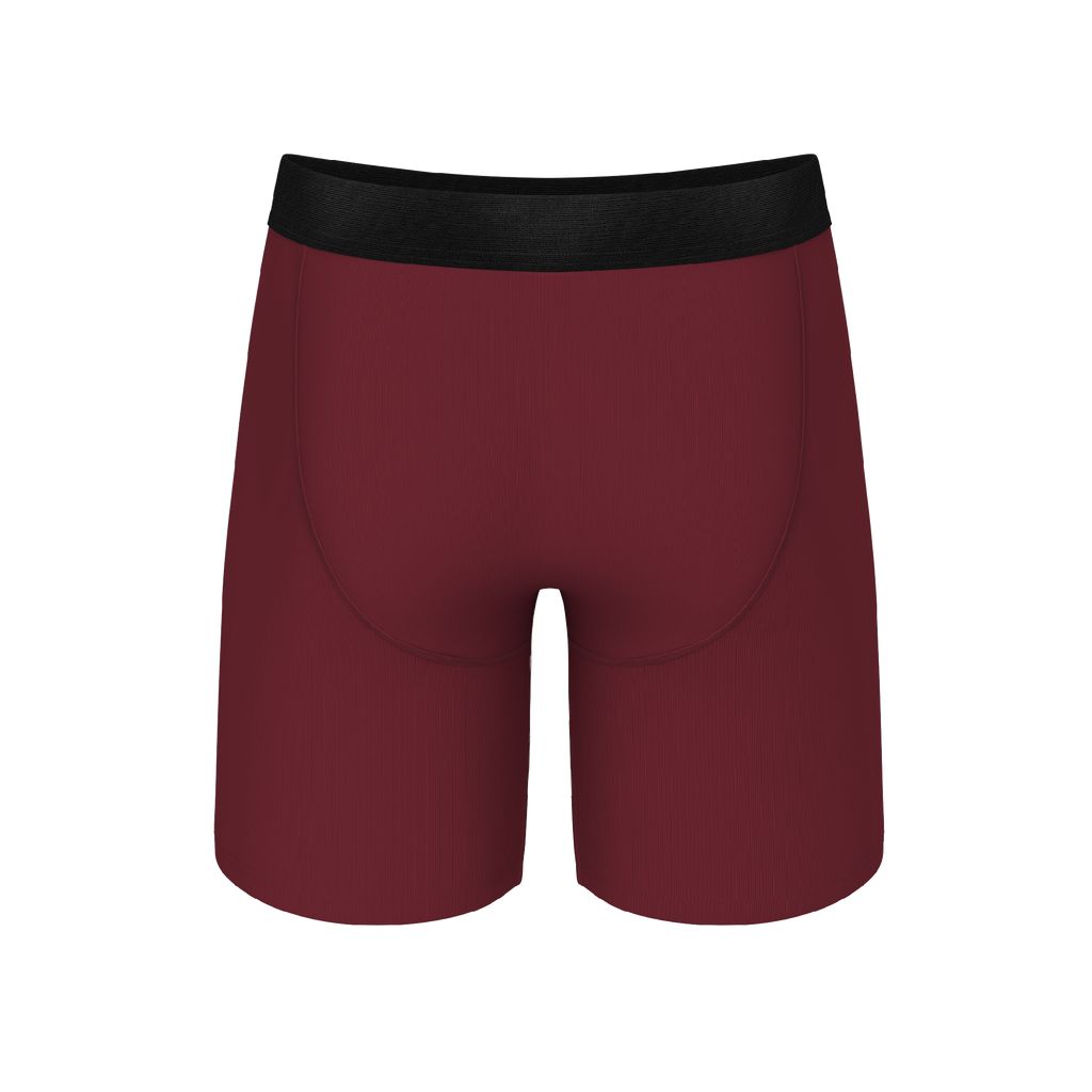 The Sommelier | Burgundy Ball Hammock® Boxer - Long Leg - Shinesty