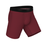 The Sommelier | Burgundy Ball Hammock® Boxer - Long Leg - Shinesty