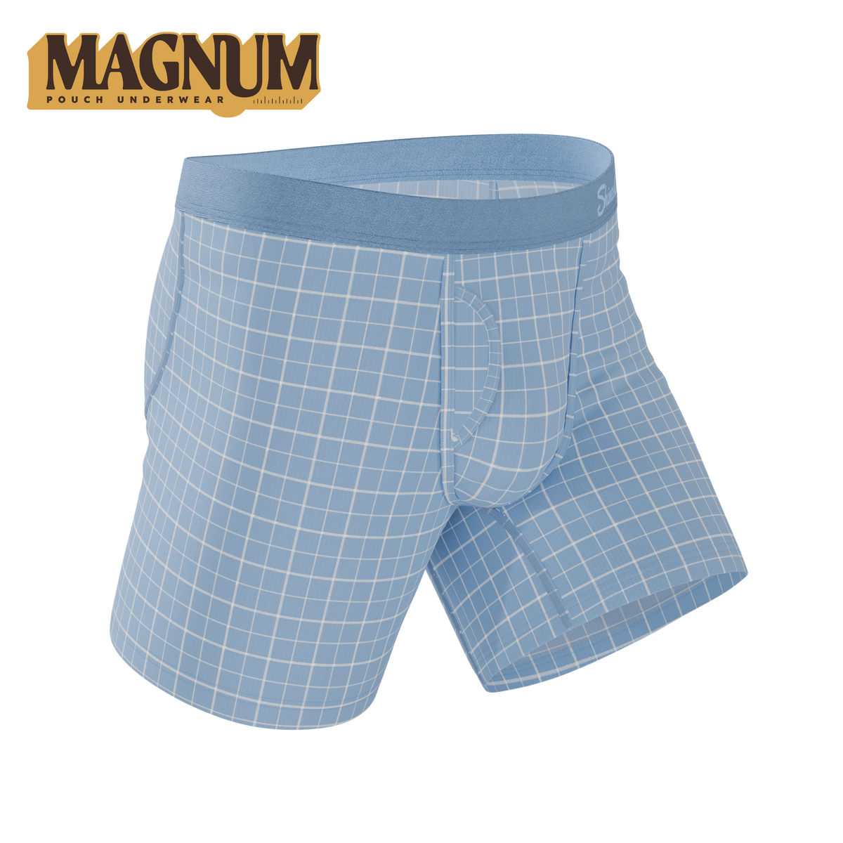 The Spick & Span | Window Pane Plaid Ball Hammock® Magnum Big Pouch Underwear - Shinesty