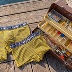 The Regatta | Navy and Yellow Terry Modal Boyshort - Shinesty