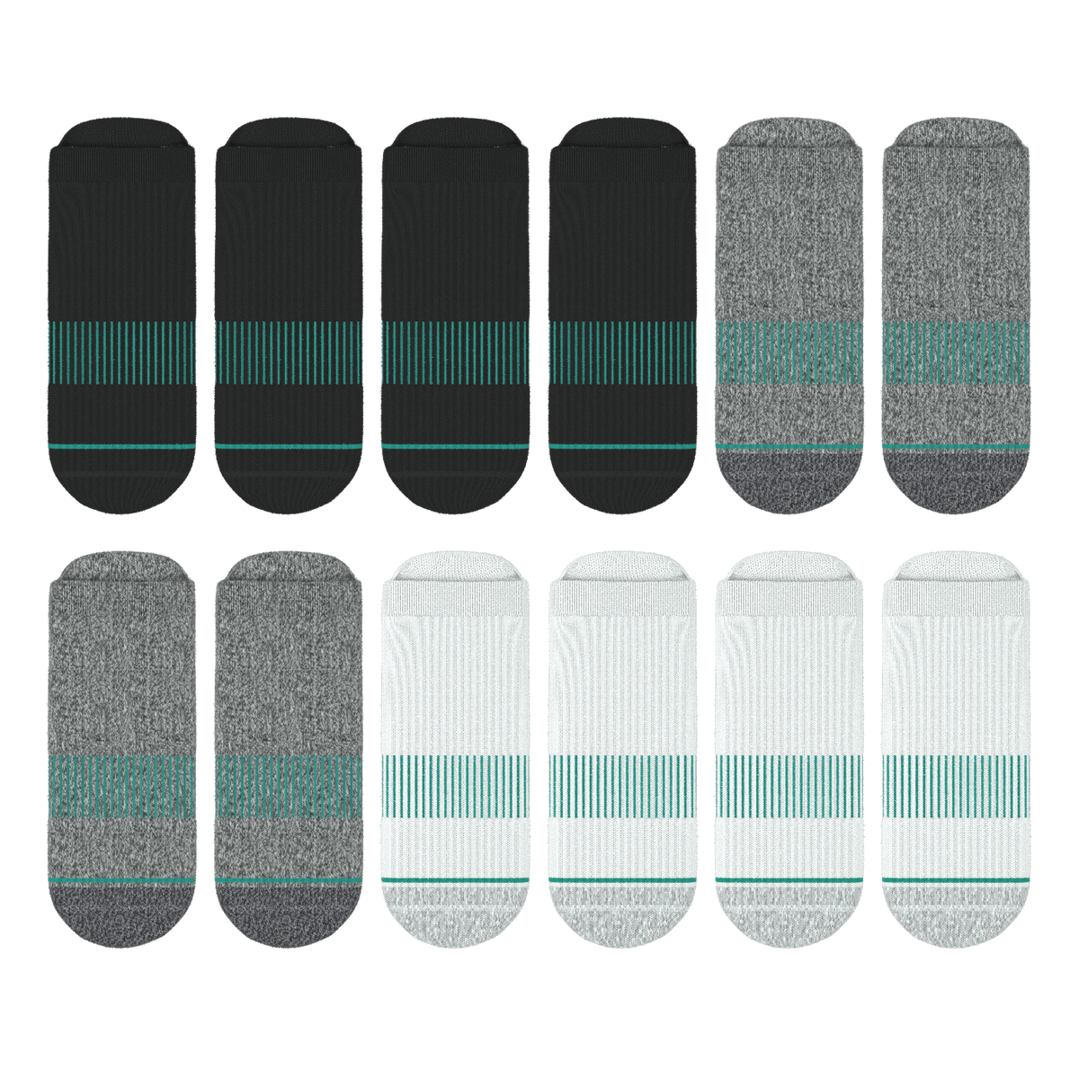 The Staple | Heel Hammock™ Ankle Socks 12 Pack - Shinesty