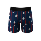 The Stars & Stripes | USA Pinstripe Ball Hammock® Pouch Underwear - Shinesty