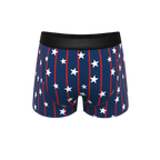 The Stars & Stripes | USA Pinstripe Ball Hammock® Pouch Trunks Underwear - Shinesty