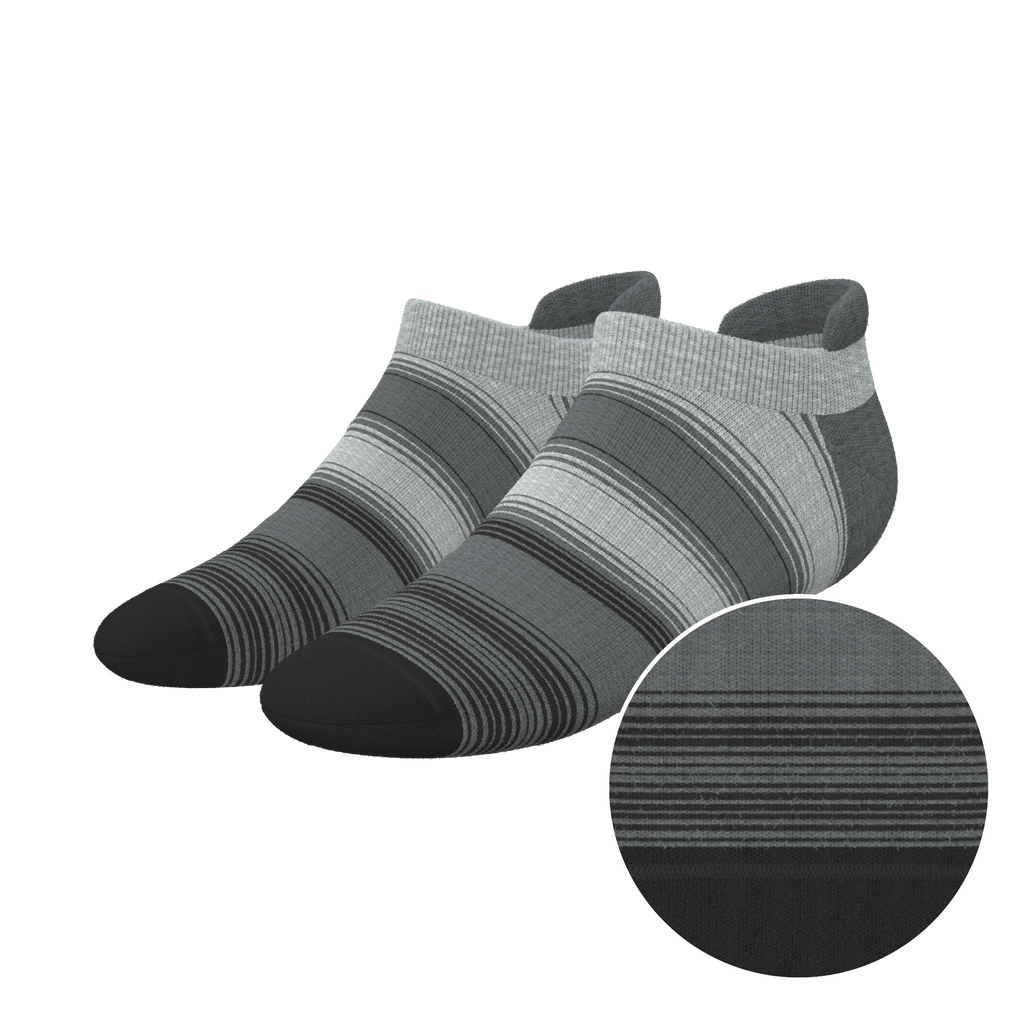 The Static Channel | Stripe Heel Hammock™ Ankle Socks - Shinesty