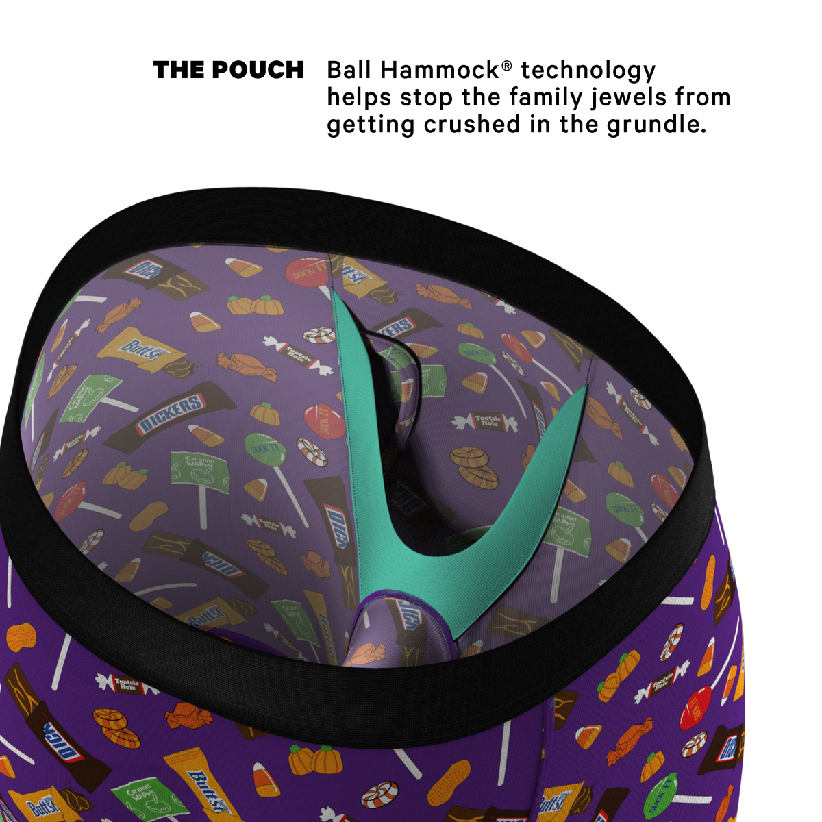 The Sticky Fingers | Halloween Candy Ball Hammock® Boxer - Long Leg - Shinesty