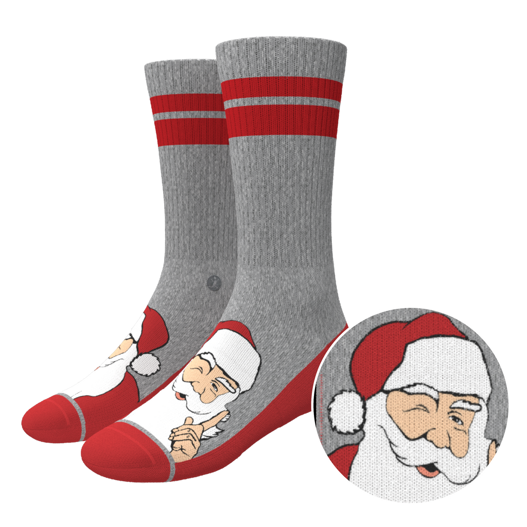 The Stocking | Santa Claus Heel Hammock™ Crew Socks - Shinesty